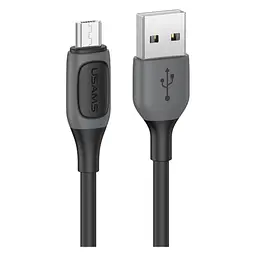 Кабель Lightning USAMS 3A USB to Micro-USB 1m Чорний (6958444903361)