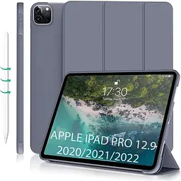 Чохол-книжка BeCover Tri Fold Soft TPU Silicone для Apple iPad Pro 12.9 2020/2021/2022 Purple (711739) - мініатюра 2