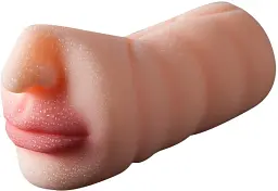 Мастурбатор I'MCUM Realistic Oral Fantasy Реалістичний рот Бежевий (IM-KMQ202) - мініатюра 3