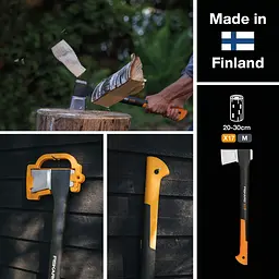 Універсальна сокира-колун Fiskars X17 M, 60 см, 1.5 кг, 122463 (1015641) - мініатюра 6