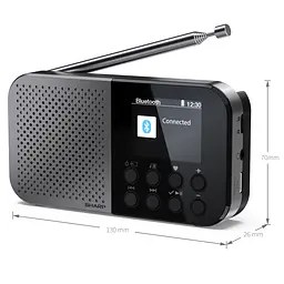 Радіоприймач Sharp DR-P520 Storm Grey - мініатюра 5