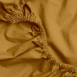 Комплект постільної білизни Cosas Curcuma Євро варена бавовна гірчичний (16WashedCotton_Mustard_El-Mustard_200) - мініатюра 6