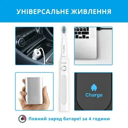 Електрична зубна щітка Pecham Travel PC-081 White - мініатюра 5