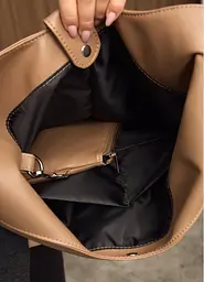 Жіноча сумка Sambag HOBO M кавовий 35 х 40 х 8 см (53200021) - мініатюра 8