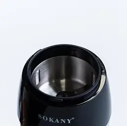 Електрична ножова кавомолка подрібнювач Sokany SK-3024 ножі з нержавіючої сталі 50 г для кави та спецій 150 Вт Серебристий - мініатюра 2