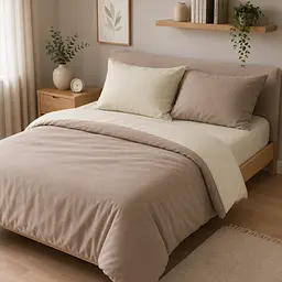 Дитяча постільна білизна MIRSON TEENAGER фланель Milk/Cappuchino 150х220см (2200012802182)