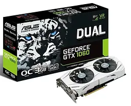 Відеокарта ASUS GTX 1060 3Gb Dual OC (DUAL-GTX1060-O3G) (GDDR5, 192 bit, PCI-E 3.0 x16) Б/в - мініатюра 6