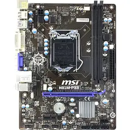Материнська плата MSI H81M-P33 (H81M-P33) (Socket 1150, Intel H81, Micro-ATX) Б/в