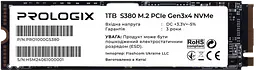 SSD M.2 накопичувач Prologix S380 1TB (PRO1000GS380)
