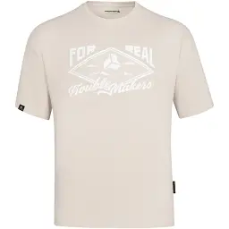 Футболка чоловiча Frontier Big white logo S Taupe