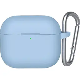 Чохол Blueo Liquid Silicone Case+Carbine для AirPods 4 Sky Blue (B44-A4LBL) [120747]