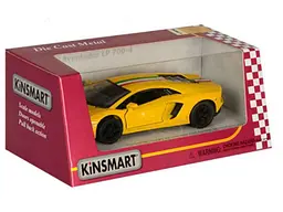 Машинка METR KINSMART 12,5см жовтий метал інерц-я 1:38 KT 5355 WF