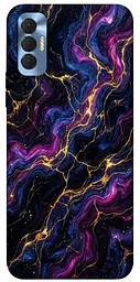 TPU чохол Demsky Purple space marble для TECNO Spark 8P