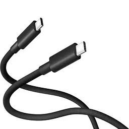 Кабель USB4 - Xiaomi high-speed Braided Type-C to Type-C 240W 6A (BHR087BGL) 1 метр чорний - мініатюра 2