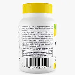 Вітаміни та мінерали Healthy Origins Vitamin K2 100 mcg as MK-7 Natural, 60 вегакапсул - мініатюра 2