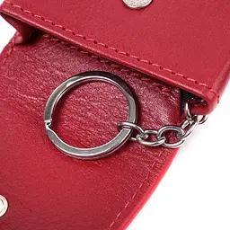 Яскрава жіноча ключниця футляр із натуральної шкіри GRANDE PELLE 6,5х13х1 см acs0032258 - мініатюра 7