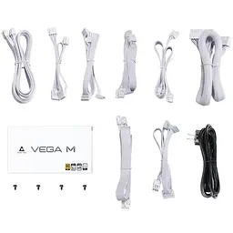 Блок живлення 750W Chieftec VEGA M PPG-750-CW ATX 3.1 135mm, 80+ Золотистий, Fully modular, БІЛИЙ, Retail - мініатюра 7