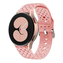 Силіконовий ремінець Twist Samsung Galaxy Watch Active 40mm - бежево-рожевий ширина кріплення 20мм Watchbands (W31-5WB11136547) - мініатюра 2