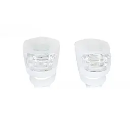 Мигалка LED біле та червоне світло силіконовий білий корпус жабка (G0001490)