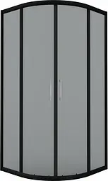 Душова кабіна AM.PM Joy Round 90x90 см без піддону, Чорний, тонований, графіт