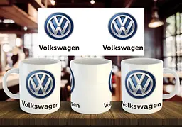 Чашка "Volkswagen" 330 мл Коричнева