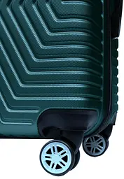 Пластикова валіза на колесах середній розмір 70L GD Polo бірюзова - мініатюра 5