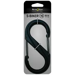 Карабін туристичний Nite ize Plastic Carb S Biner Size 6 NI676 All Black (4823082709571) - мініатюра 2