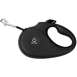 Повідець-рулетка для собак Collar, M, до 25 кг, 5 м, чорний
