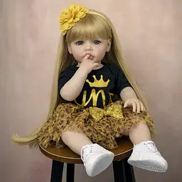 Реалістична Кукла Реборн 55 см повністю силіконова Doll Reborn Baby К0100311 - мініатюра 4