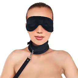 Набір Art of Sex Soft Touch Light: нашийник з повідцем та маска