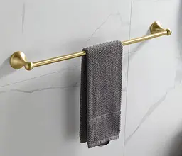 Вішалка для рушників Rea 332870 brushed gold REA-06921, Золотий - мініатюра 2