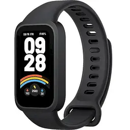 Фітнес-браслет Xiaomi Mi Smart Band 9 Active, чорний, TFT дисплей 1.47" (172x320), bloetooth 5.3, 300 mAh, пульсометр, рівень