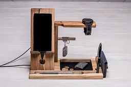 Дерев'яна підставка для телефону ecoWalnut 327х150х250 мм - мініатюра 2