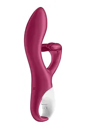 Вібратор-кролик із потрійним відростком Satisfyer Embrace me Berry, 2 мотори, діаметр 3,6 см - мініатюра 4
