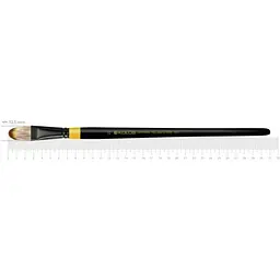 Пензель Kolos синтетика овальна Yellow stripe 1017 №10 довга ручка 22