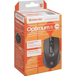 Мишка Defender Optimum MB-270 Black (52270) - мініатюра 4