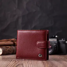 Практичний жіночий гаманець з натуральної шкіри ST Leather 22554 бордовий - мініатюра 9