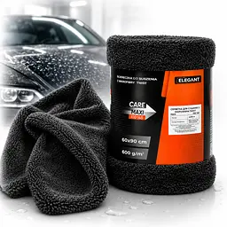 Рушник для сушіння авто Мікрофібра Twist Elegant MAXI 60х90 мм (600g/m2) Чорний (EL 100 145)