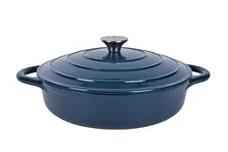 Каструля чавунна Nois Tierra 830025 28 см синя