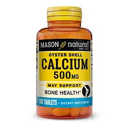 Вітаміни та мінерали Mason Natural Calcium Oyster Shell 500 mg 100 капсул