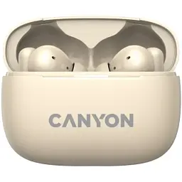 Навушники Canyon TWS-10 OnGo ANC ENC Beige (CNS-TWS10BG) - мініатюра 2