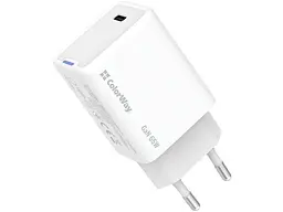 Мережевий зарядний пристрій ColorWay GaN Mini 65 W White (CW-CHS049PD-WT) - мініатюра 1