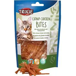 Ласощі для котів Trixie Premio Catnip Chicken Bites Шматочки з курячою грудкою і котячою м'ятою 50 г - мініатюра 3