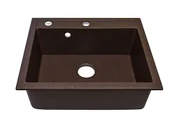 Кухонна мийка Adamant Prizma 590x495x200 mokko 434223, Коричневий - мініатюра 2