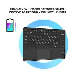 Чохол до планшета Airon Premium iPad Air 4 10.9" Bluetooth keyboard touchpad (4822352781051) - мініатюра 6
