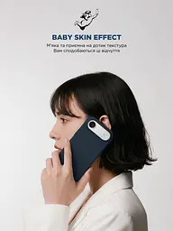 Силиконовый чехол с MagSafe для Apple iPhone 16e/17e, ICON2 MagCase, синий, противоударный, панель с мягкой подкладкой, защита всего корпуса, поддержка беспроводной зарядки, совместим с защитными стеклами и пленками, ArmorStandart (ARM83968) - мініатюра 9
