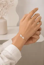 Браслет з білого золота Дві дівчинки (з2088) 19