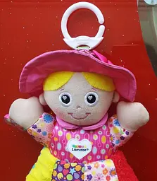 М'яка іграшка підвіска Lamaze Лялька Емілі з брязкальцем L27026 - мініатюра 6