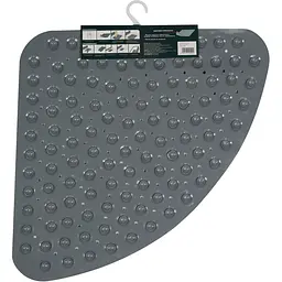 Килимок для душу трикутний Eco Fabric Сфери 72х51 см сірий (7251-001) - мініатюра 4