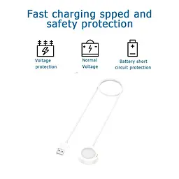 Зарядний пристрій Tamister для смартгодинника Xiaomi Watch 2 Pro, S2, S3, H1 White - мініатюра 6